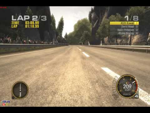 ASUS Gamer OSD screencapture race driver grid race - YouTube