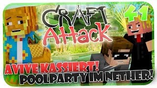 AVIVEHD MUSS LEIDEN! POOLPARYT MIT PALUTEN! NETHER ACTION! CRAFT ATTACK #41 [HD]