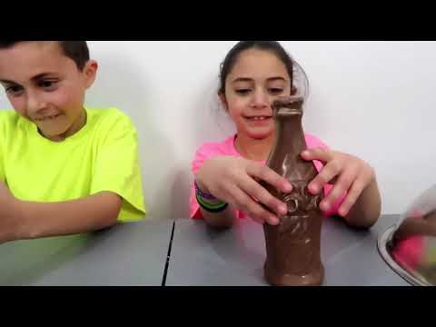 Chocolate Food vs Real Challenge ! Family Fun Video