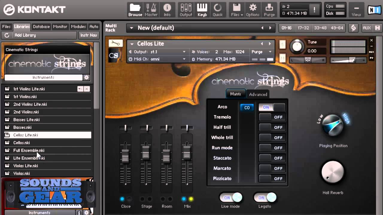 Cinematic Strings 2 auditioning with no reverb - SoundsAndGear ...