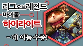 [마이콜] 웃긴 롤 영상 - 네 이놈 수종!