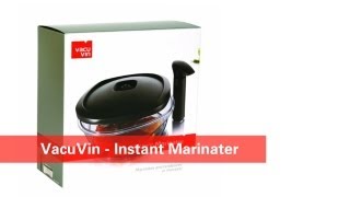 VACUVIN instant marinator, Vacuum marinater or food saver dish