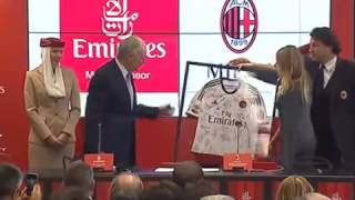 Barbara Berlusconi: 'Milan-Emirates intesa utile per il mercato'. Clark: 'Sostegno per lo stadio'