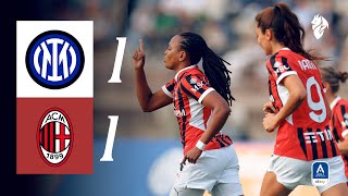 Laurent with a late derby leveller | Inter 1-1 AC Milan | Women's Serie A Highlights