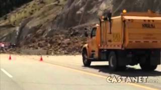 Rockslide near Summerland