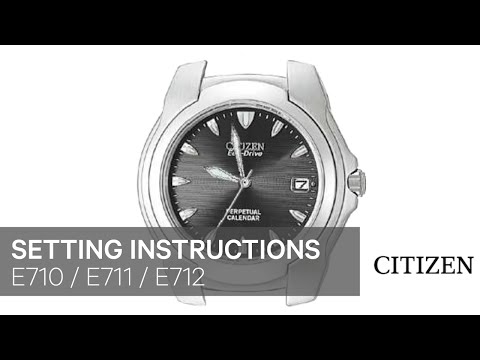 how to set date on citizen eco drive calibre 8700