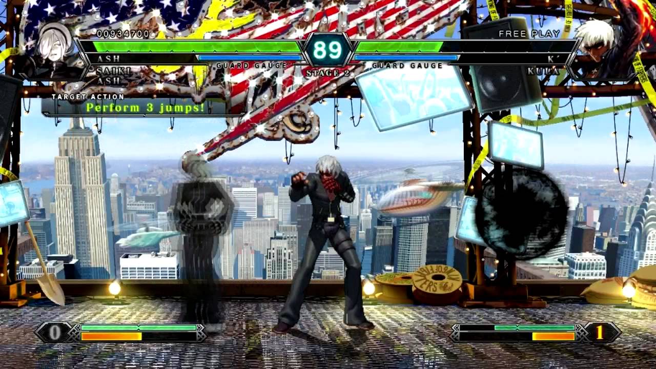 KOF XIII PC Dark Ash Gameplay - YouTube