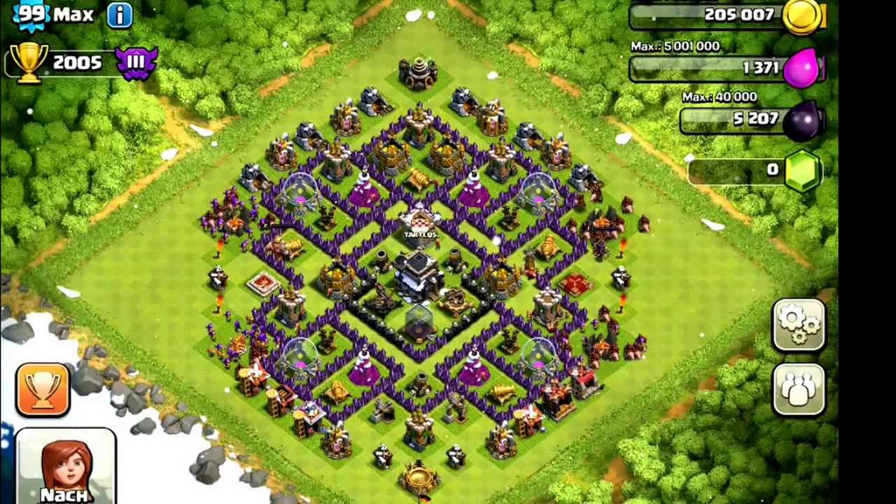 clash of clans th9 base