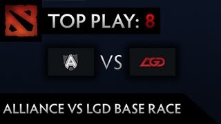 Dota 2 TI3 Top Play - Clip 8  - Alliance vs LGD Base Race (Crowd Reaction Included)