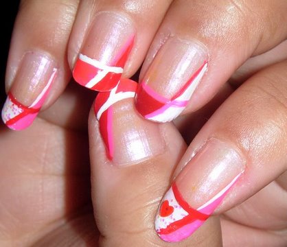 valentines nail designs. Red Valentine#39;s Day Nail
