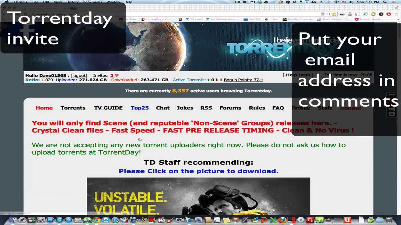 torrentday invite code
