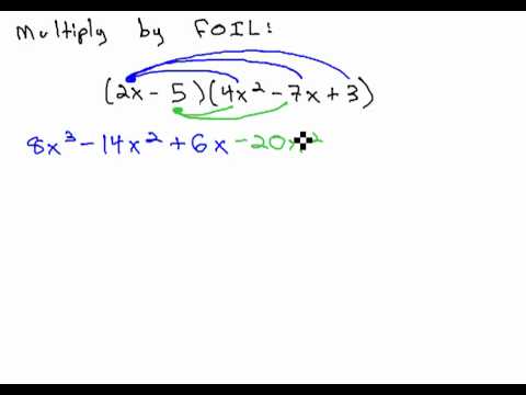 Multiply Binomial by Trinomial (FOIL) - YouTube