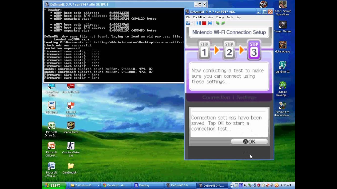 Desmume error 52000. cant connect to wifi.help me - YouTube