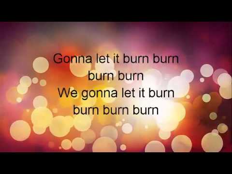 ellie goulding burn lyrics on screen