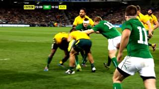 O'Mahony gets dumped tackled, then tries to fight the wrong guy