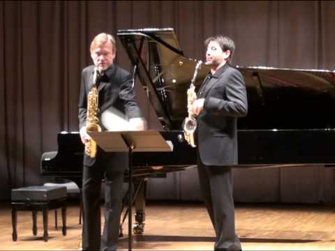 Hindemith Konzertstück für zwei alt Saxophone