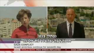 Bennett on BBC: Hamas a coward. Killing its own children