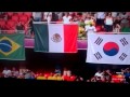 México campeón olímpico de fútbol en Londres 2012. Ceremonia de premiación