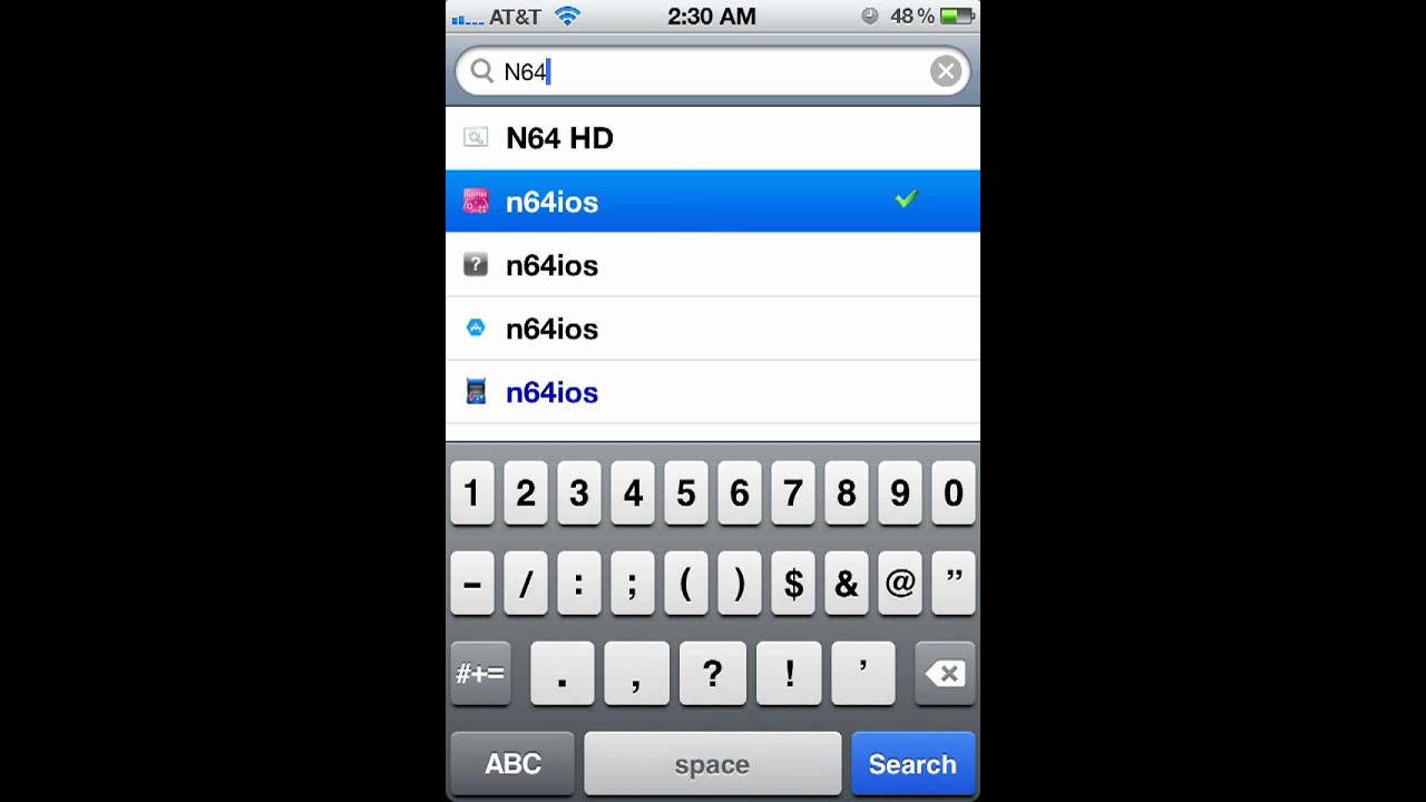 N64 emulator for iPhone, iPod, iPad - YouTube