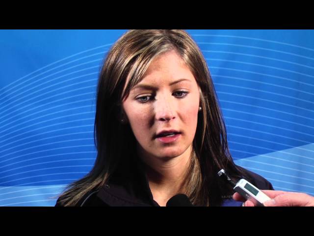 2012 Ford World Women's Curling Championship Draw 3 Media Scrum