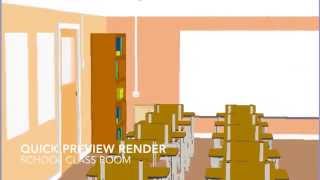 3D School Class Room