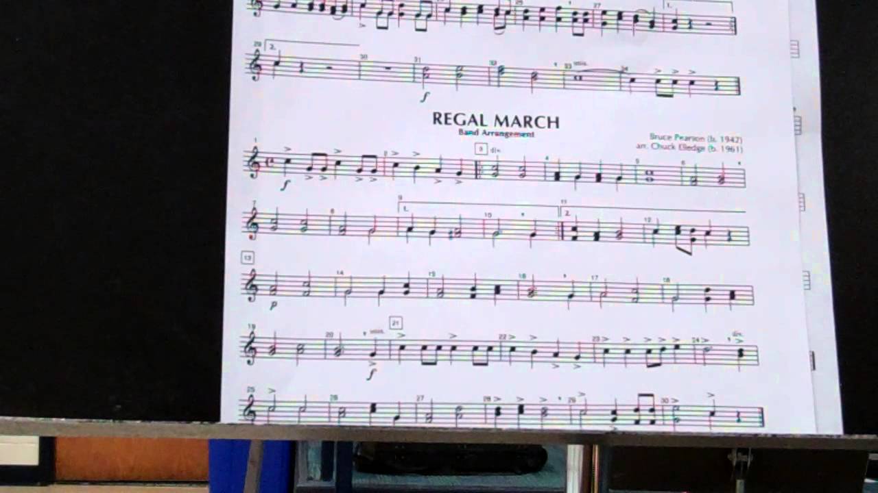 Regal March 1st alto sax - YouTube
