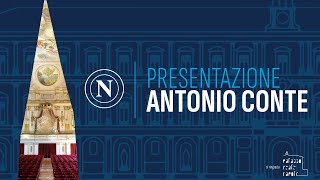 "Dare tutto per il Napoli": Antonio #Conte si presenta alla piazza partenopea