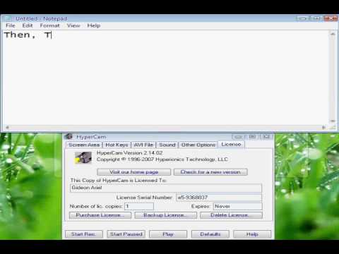 TUTORIAL-How to get free Registered Hypercam 2 - YouTube