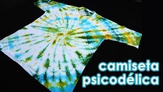 Camiseta psicodélica (como fazer tie-dye)