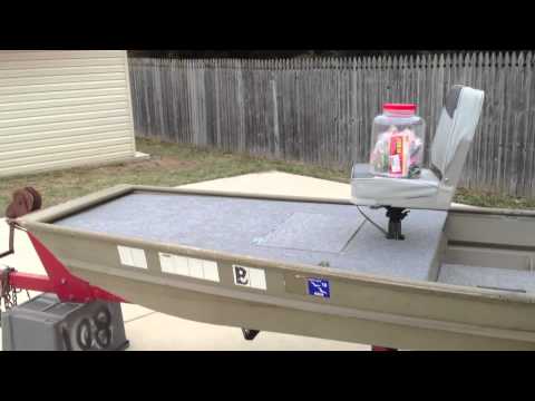 12 foot jon boat casting deck modification - YouTube