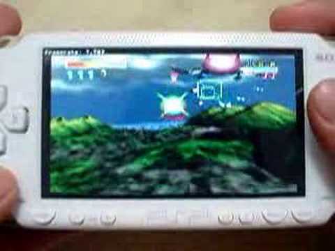 Daedalus-N64 emulator on PSP play movie[Starfox64] - YouTube