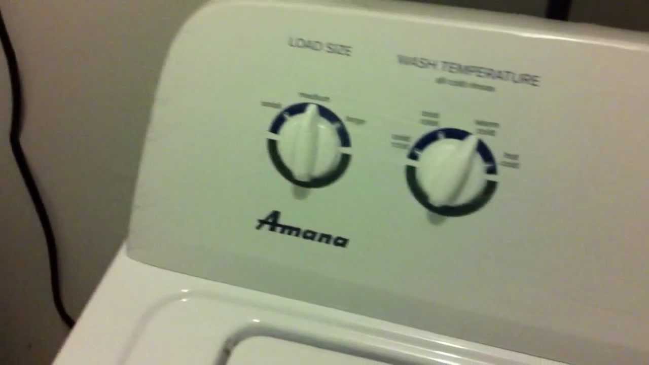 Amana NTW4630YQ Washer Issue Slow rotations YouTube