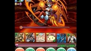 パズドラ【ヘラ・ウルズ降臨！超地獄級】バステト×クシナダヒメ　ノーコン！攻略