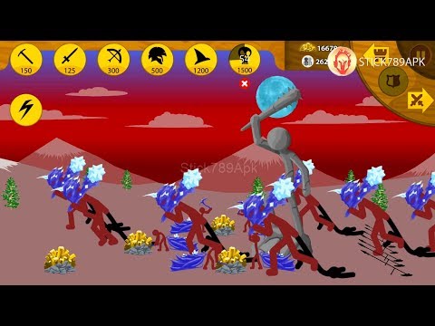 ❄️ATTACK ON RED GIANT ICE SKIN😬 vs 7 FINAL BOSS BATTLE 🌨 Stick war mod army apk Best Games #FHD
