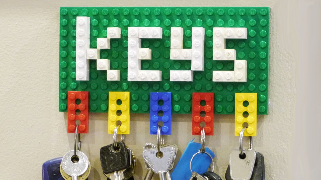 How to Make a Lego Key Holder - YouTube