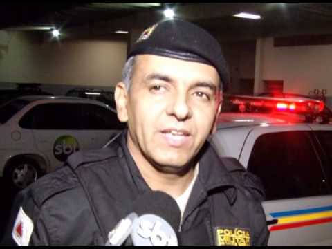 Bandidos tentam explodir caixa eletronico no terminal Santa Luzia