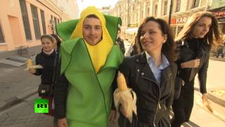 В Москве прошла акция протеста против биотехнологического гиганта Monsanto