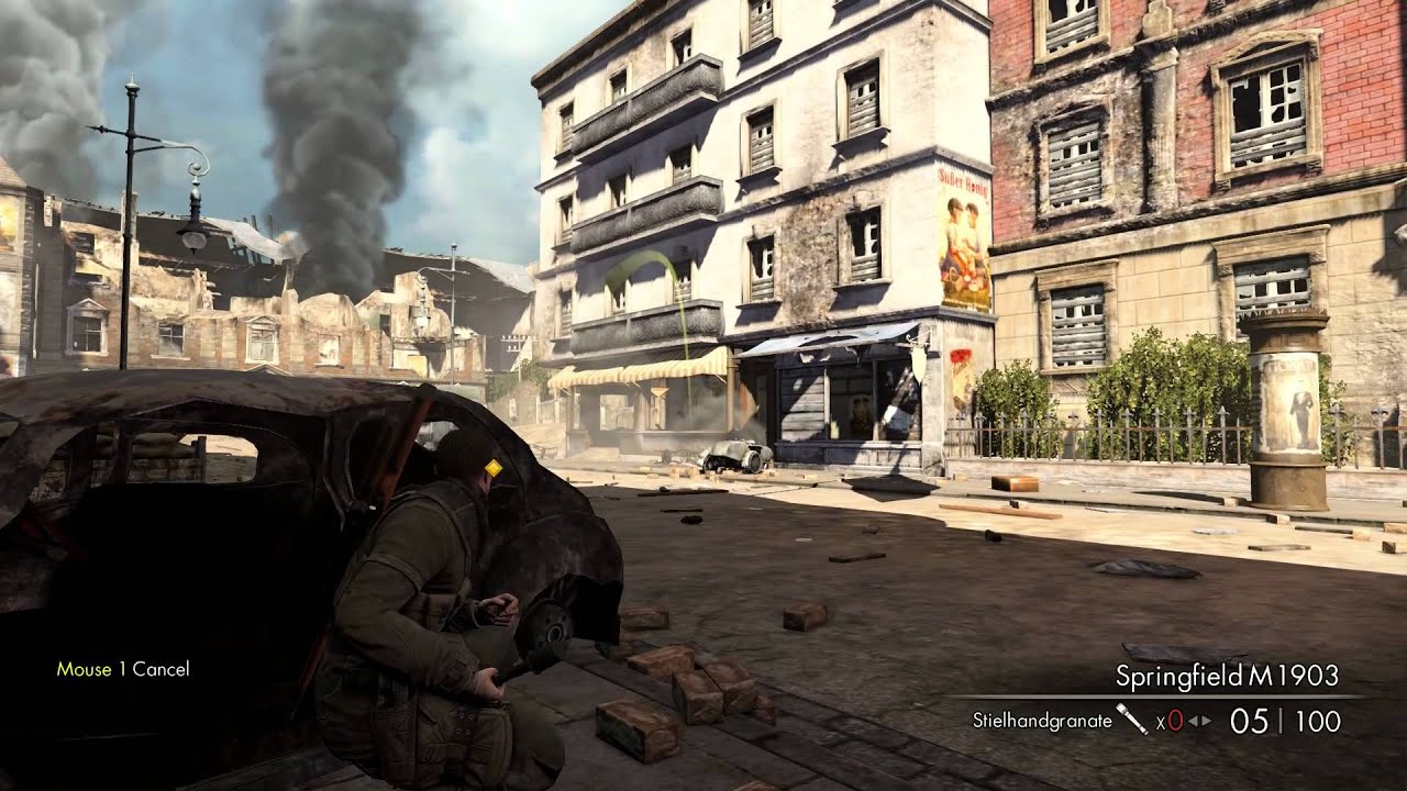 Sniper Elite v2 Demo Gameplay - PC - YouTube