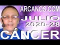 Video Horóscopo Semanal CÁNCER  del 5 al 11 Julio 2020 (Semana 2020-28) (Lectura del Tarot)