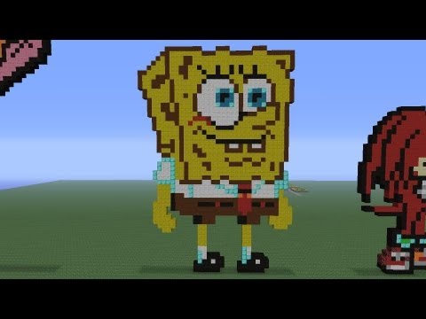 Minecraft Pixel Art: Spongebob Squarepants Tutorial - YouTube