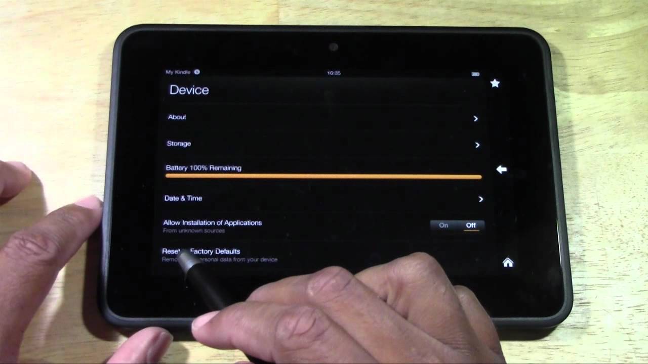 restore kindle fire hd 8.9 to stock