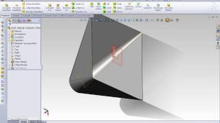 SolidWorks Sheet Metal Rectang to Circle