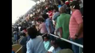 Crowd chants "Modi, Modi" when Rahul Gandhi enters Wankhede stadium