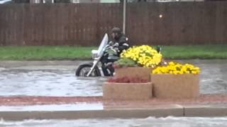 Winnipeg Storm - Flooded Motorcycle