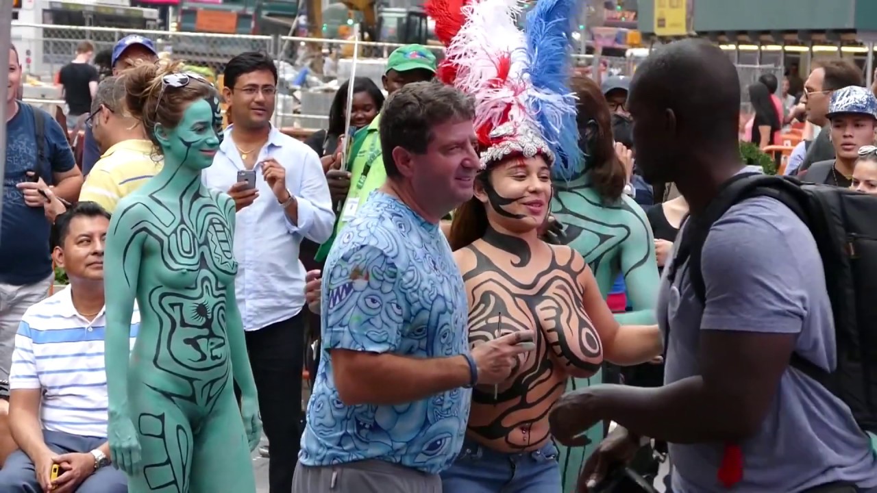 The greatest body painting in times square the greatest body painting in .....