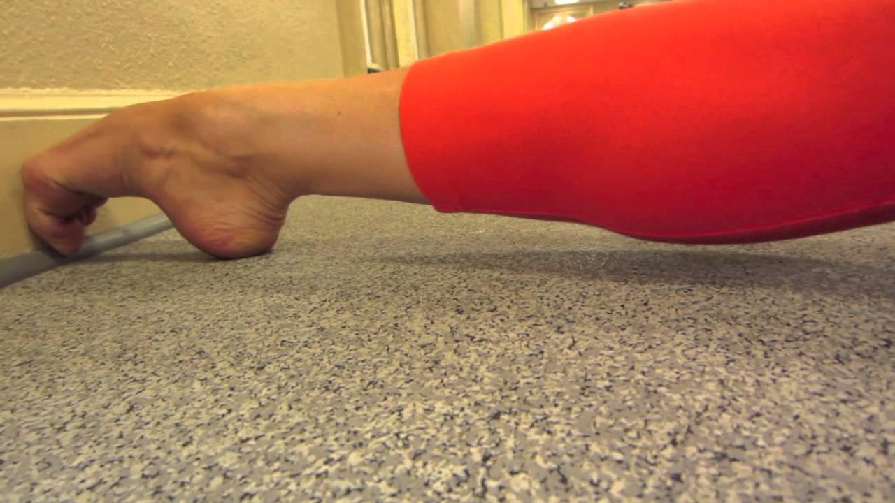 Foot stretch to point toes YouTube
