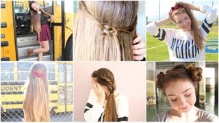 5 Quick n' Easy Back to School Heatless Hairstyles!