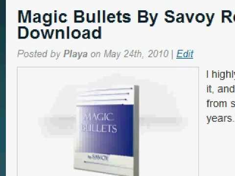 Savoy Magic Bullets 2nd Edition PDF 2.00M
