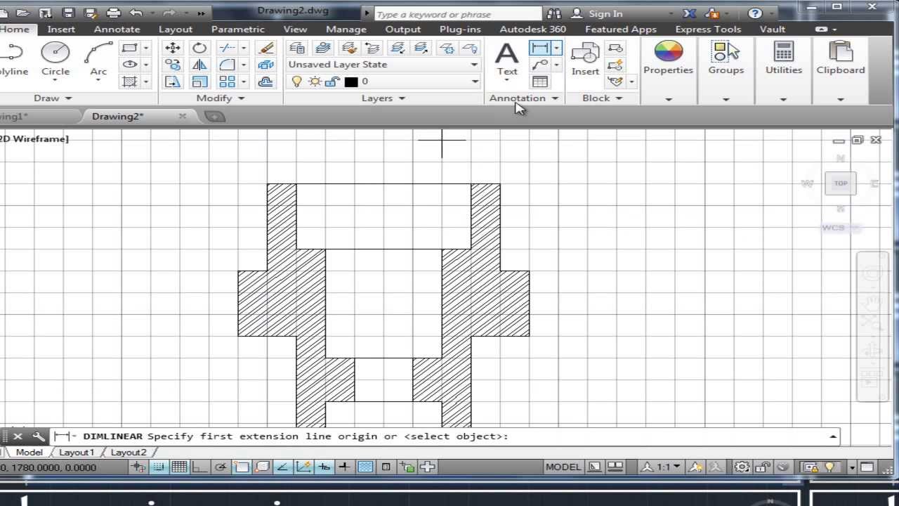 AutoCAD para principiantes line, snap, grid, hatch YouTube
