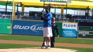 Tracy McGrady Works Out with Sugarland Skeeters